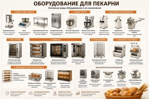 Оборудование для пекарни: что нужно для организации производства